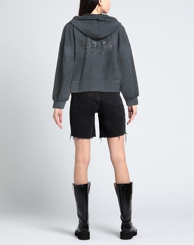 Woman Sweatshirt Charcoal Size M Cotton