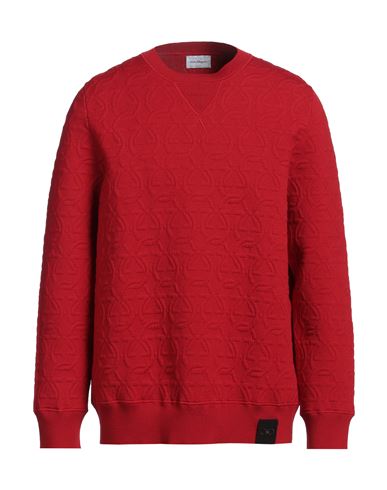Ferragamo Man Sweater Red Size XXL Wool, Polypropylene, Polyester
