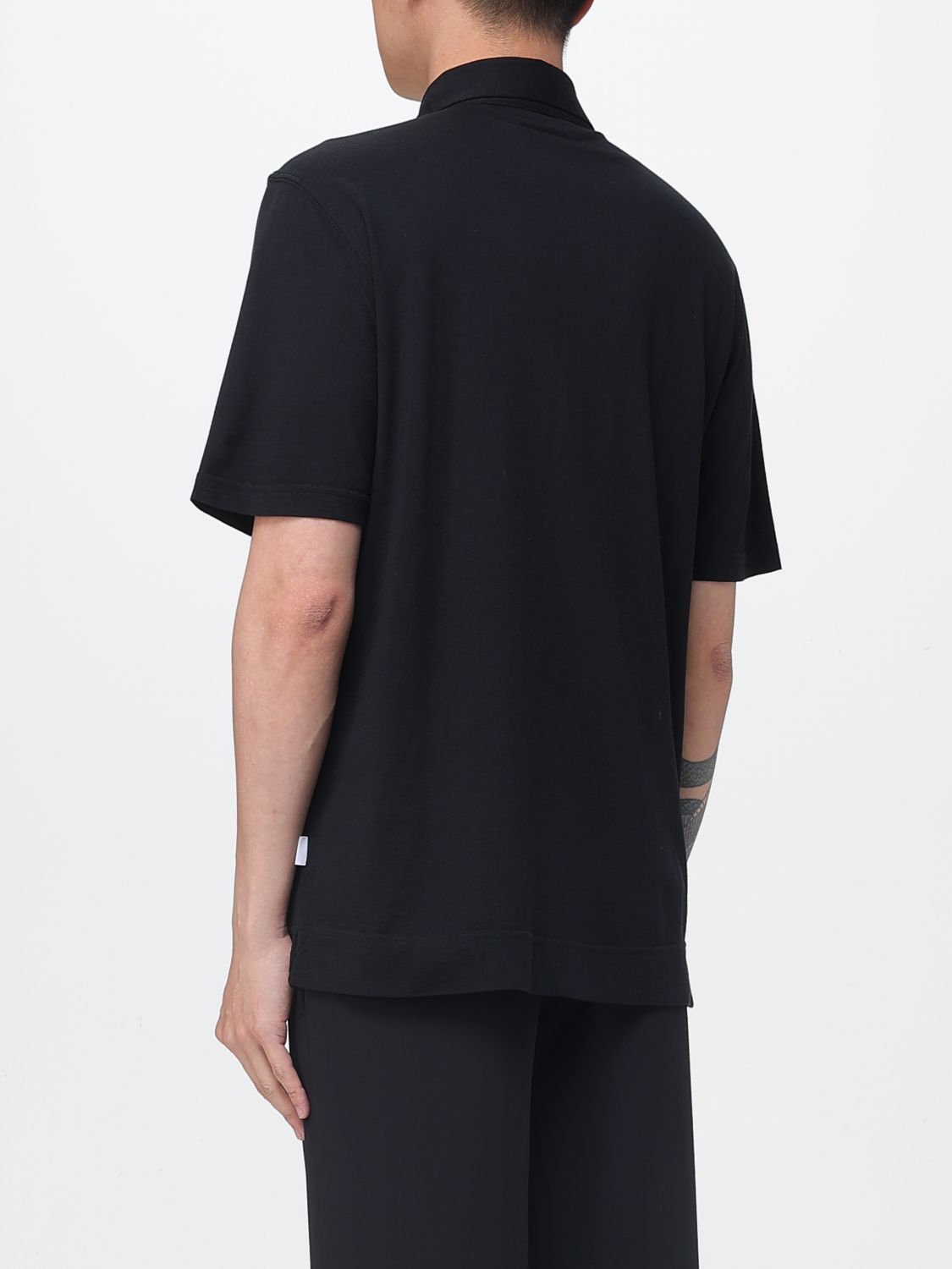 Polo Shirt Men color Black