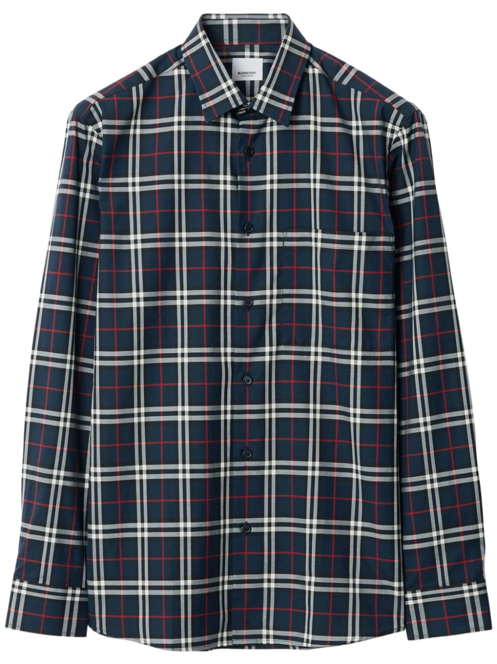 Simpson checked cotton shirt - Black