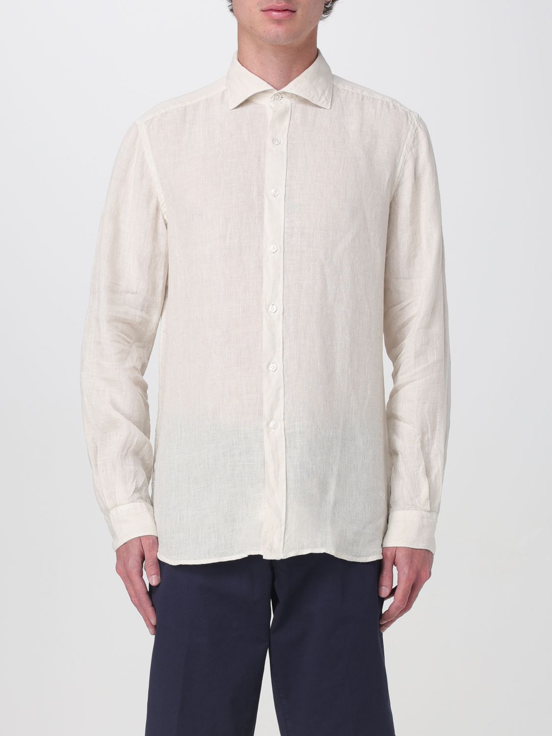Shirt FAY Men color Beige
