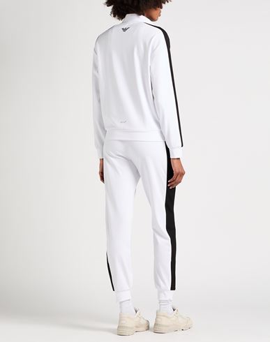 Woman Tracksuit White Size L Polyester, Elastane