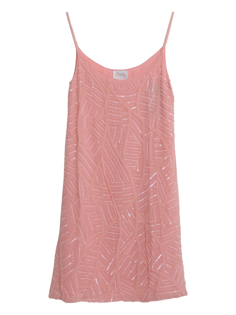 Pre-owned bead-embellished mini dress - Pink