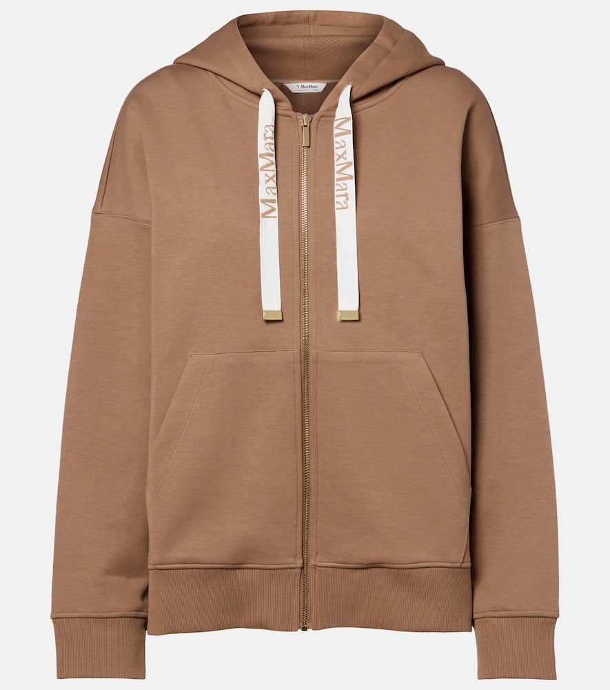 Cotton-blend hoodie