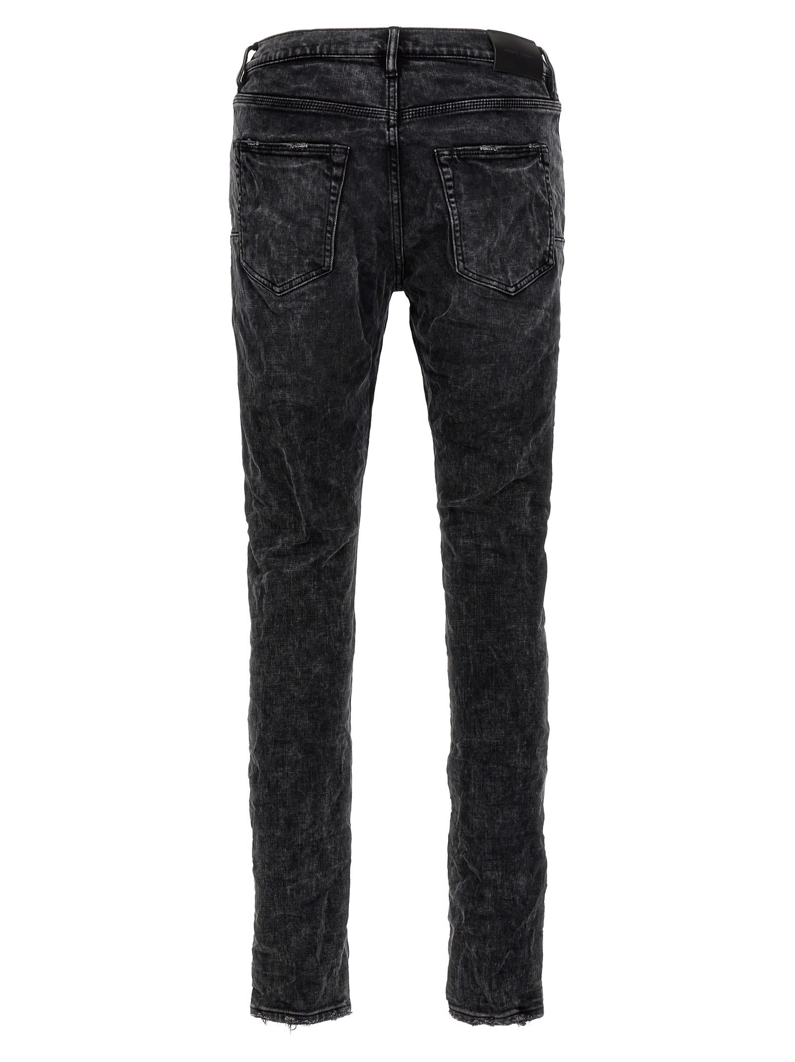 Stonewashed mid-rise jeans - Grey