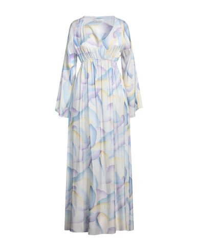 Woman Maxi dress Lilac Size 8 Polyester, Viscose