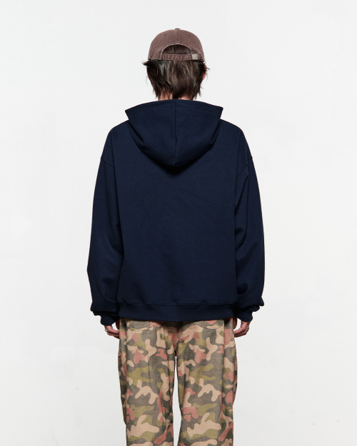 ART APPLIQUE HOODIE ZIP UP