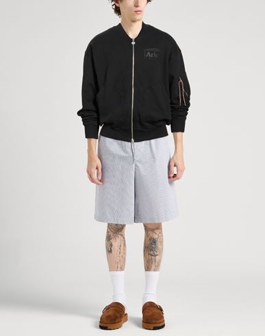 Man Sweatshirt Black Size M Cotton