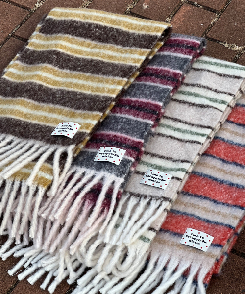 Winter Soft Stripe Muffler