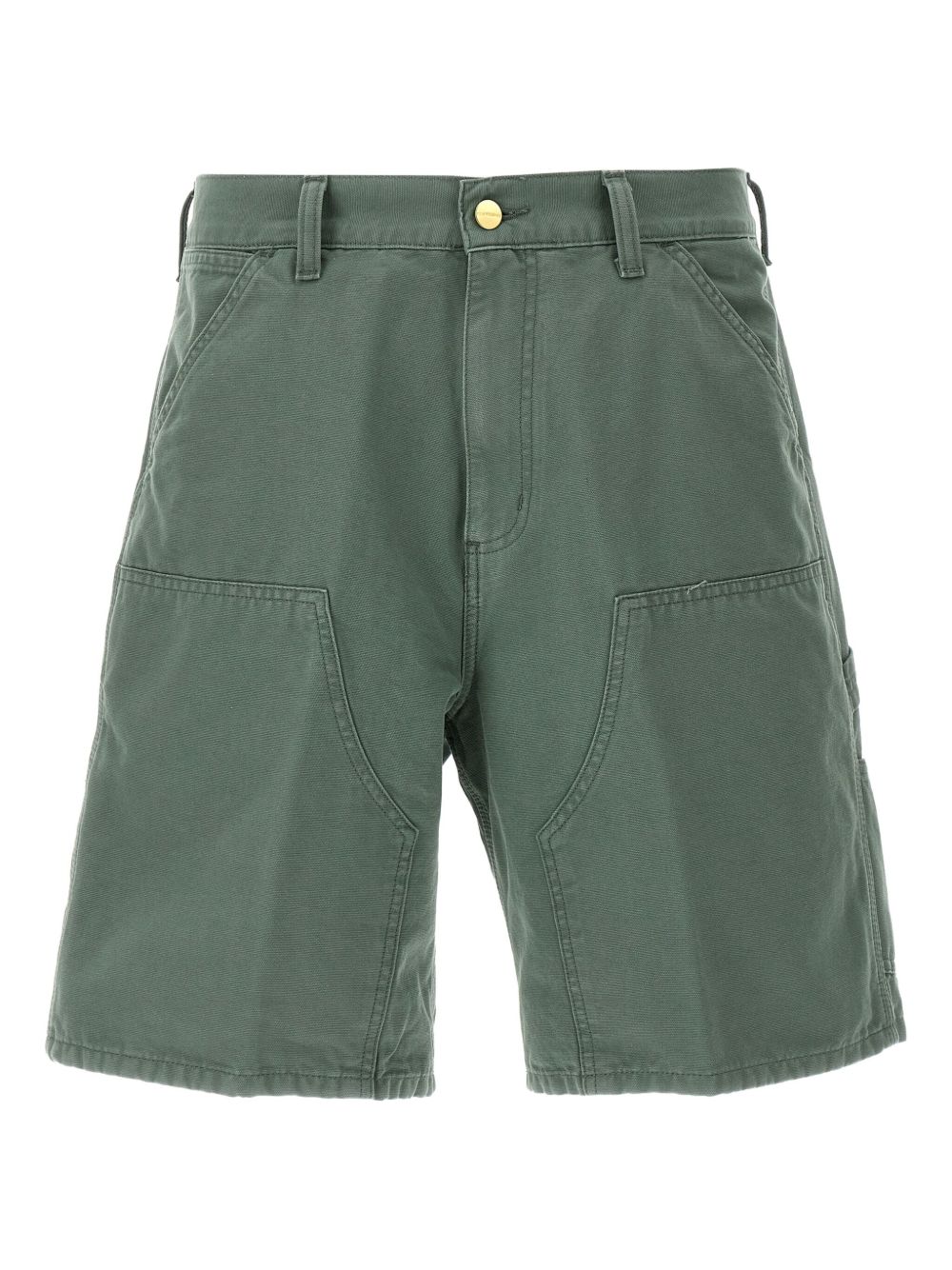 Double knee canvas shorts - Green