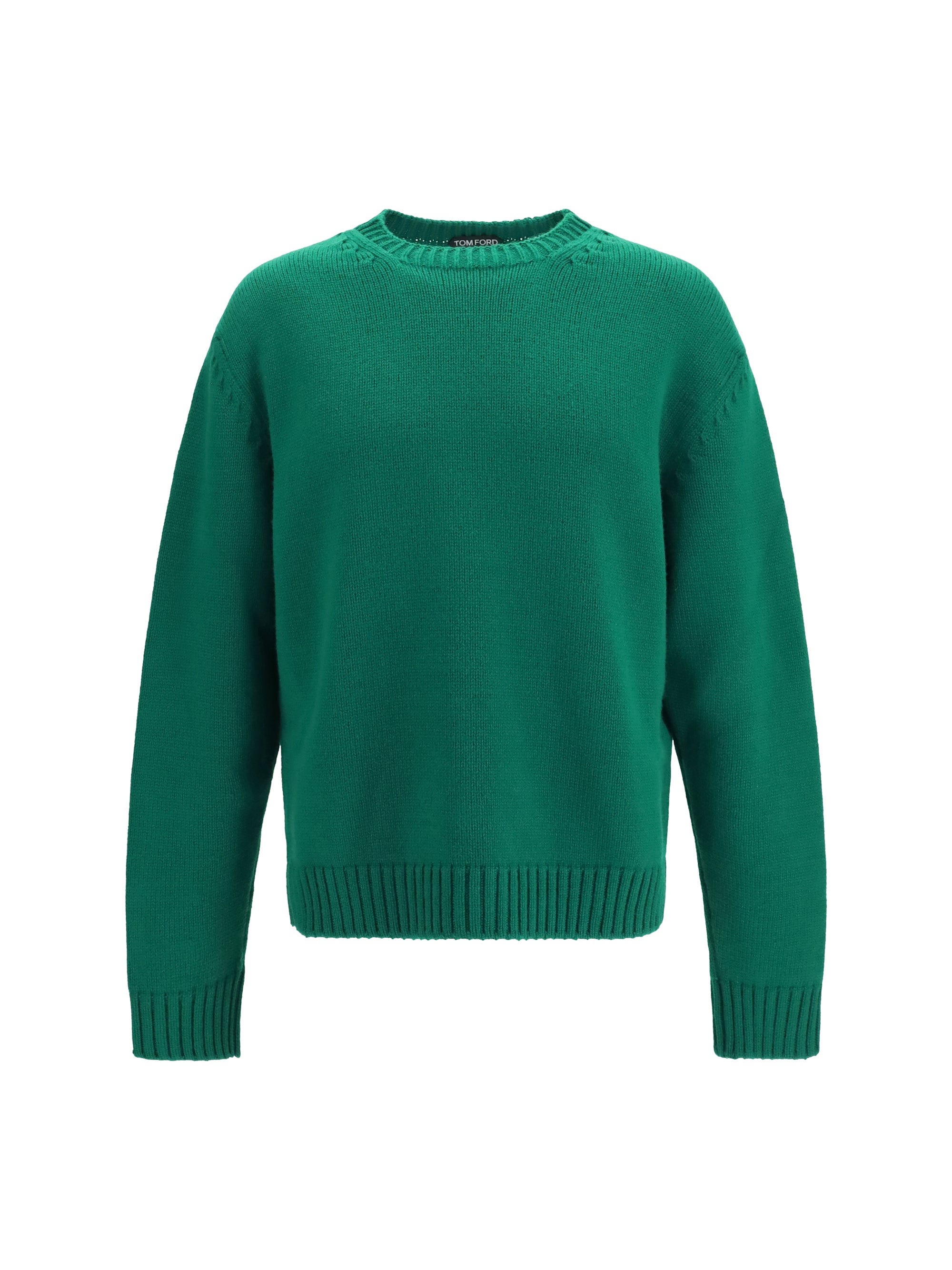 Merino Wool and Cashmere Sweater — Emerald