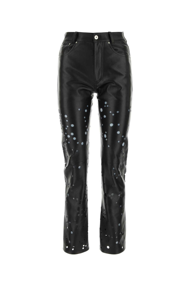 Black Leather Pant
