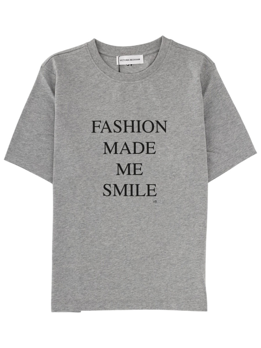 Grey Graphic Crew Neck T-Shirt