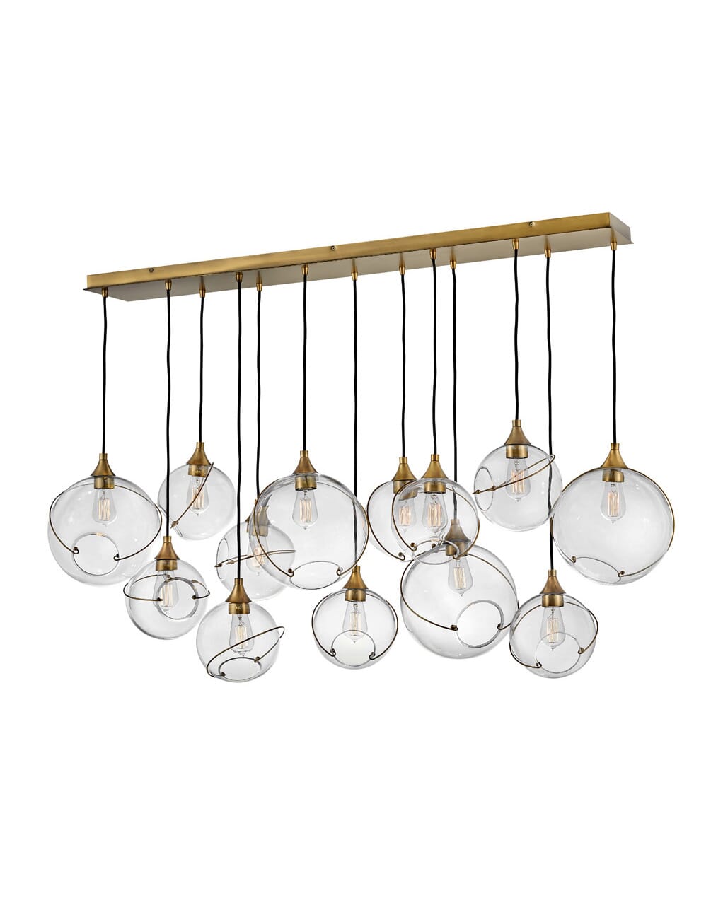 Heritage Brass LED Chandelier from the Skye Collection