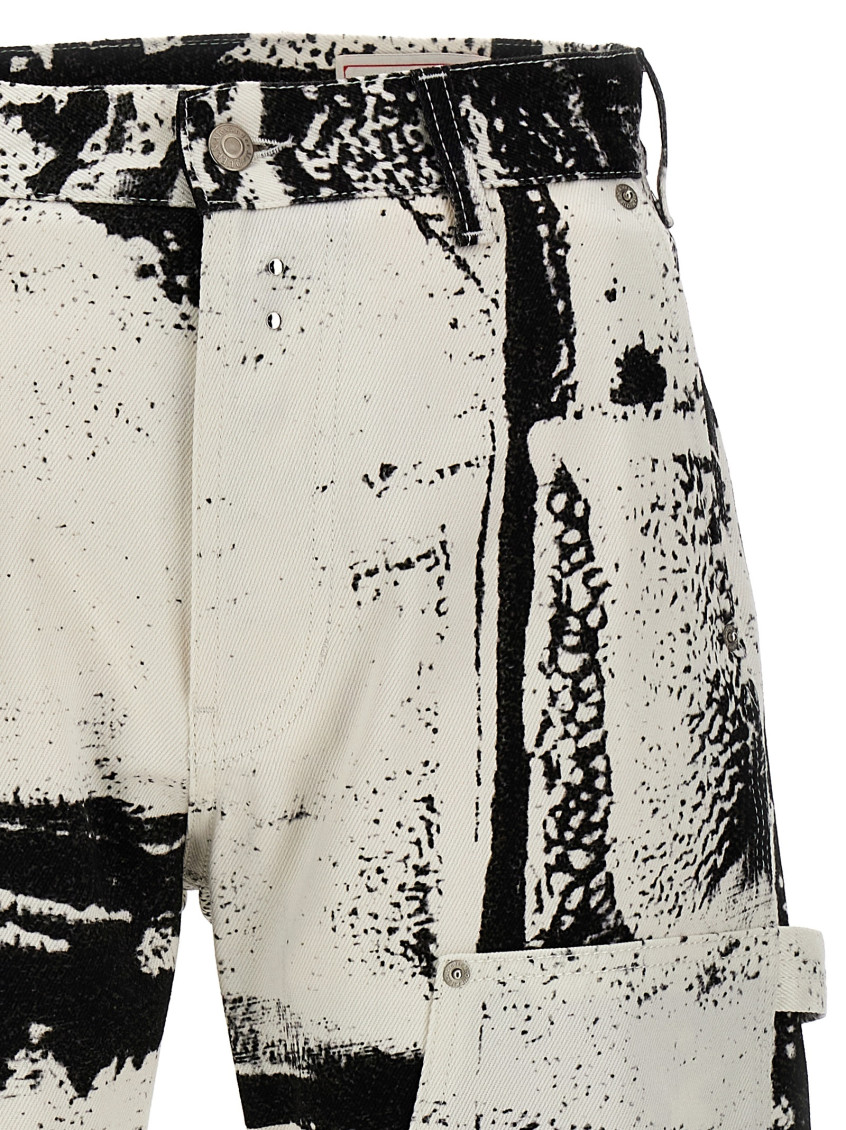 Jeans Workwear Jeans With Fold Print