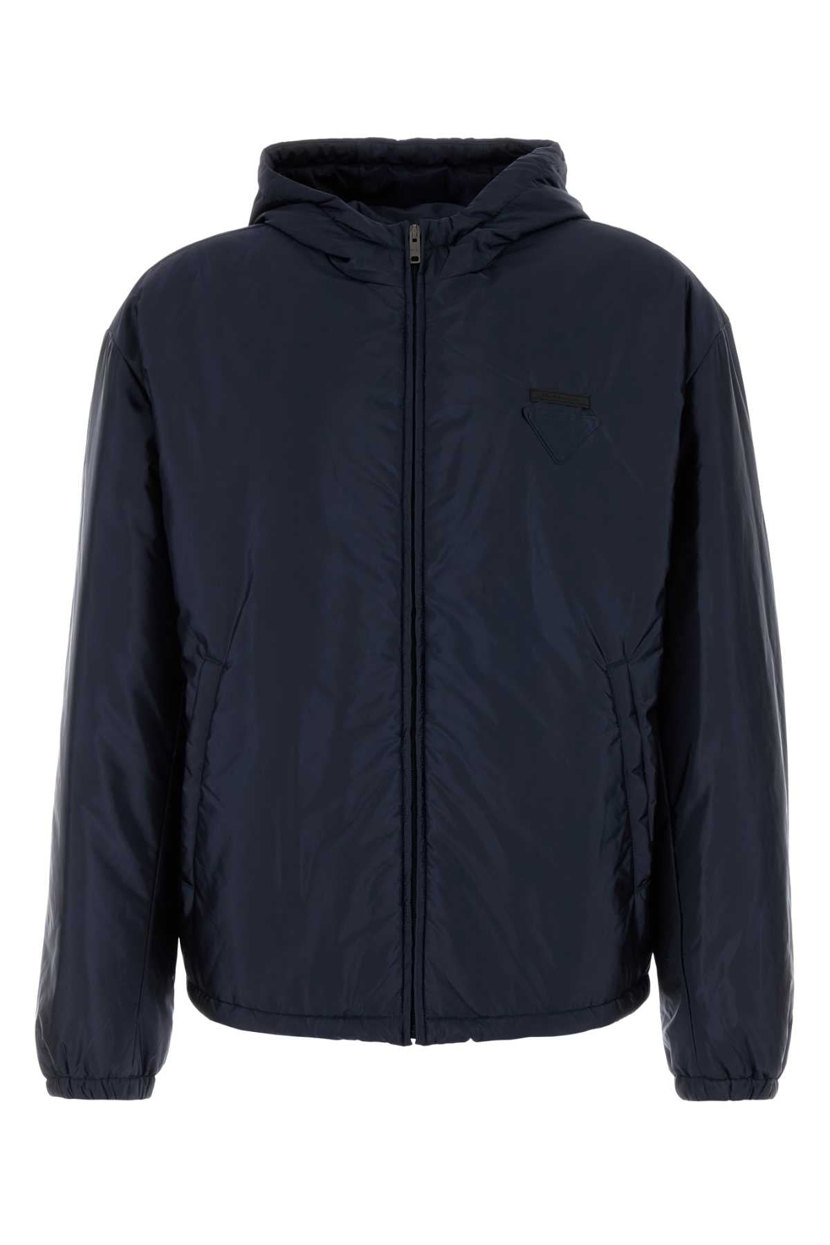 Re-Nylon Padded Down Jacket — Navy
