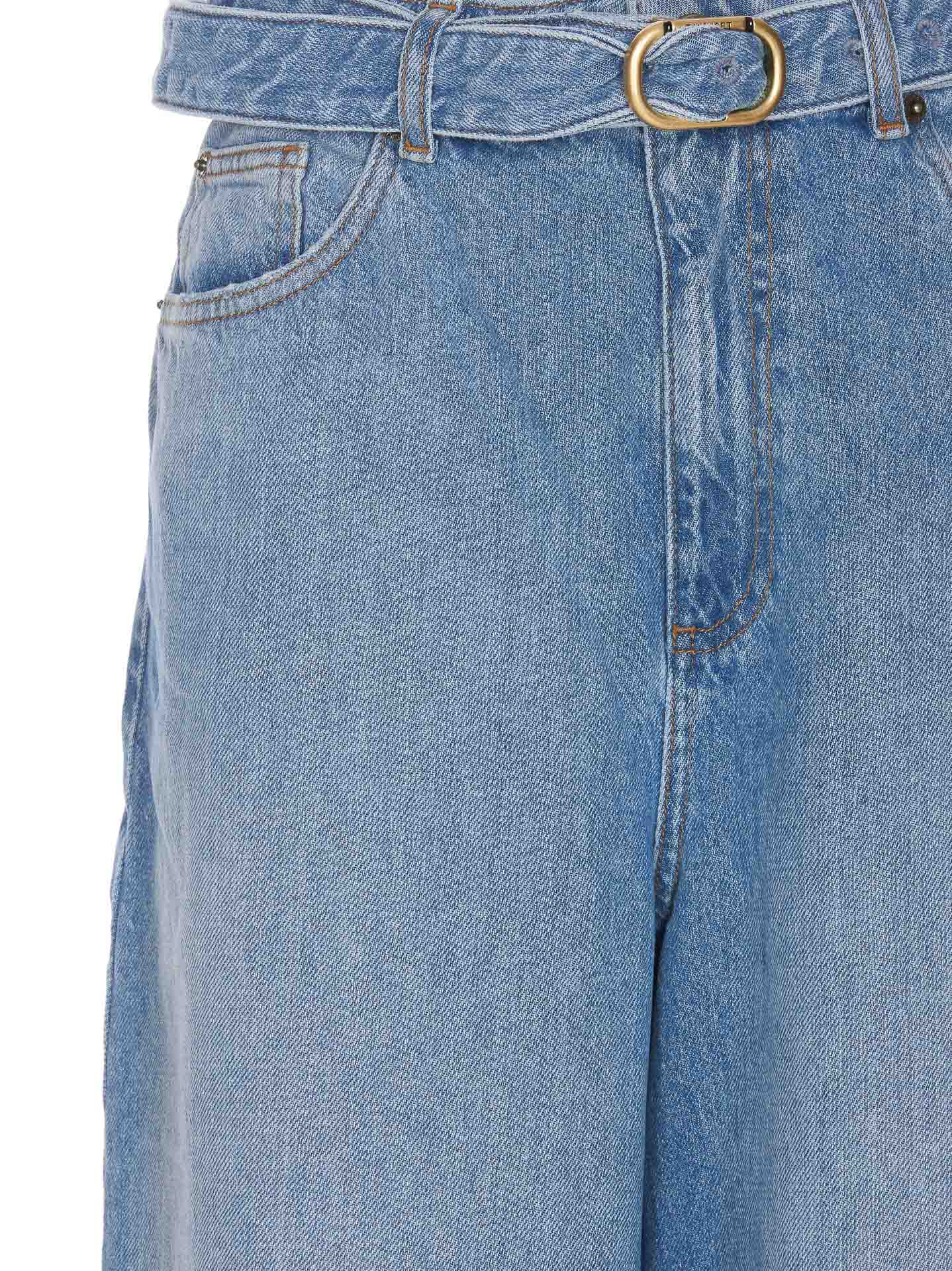 Wide Leg Jeans With Belt