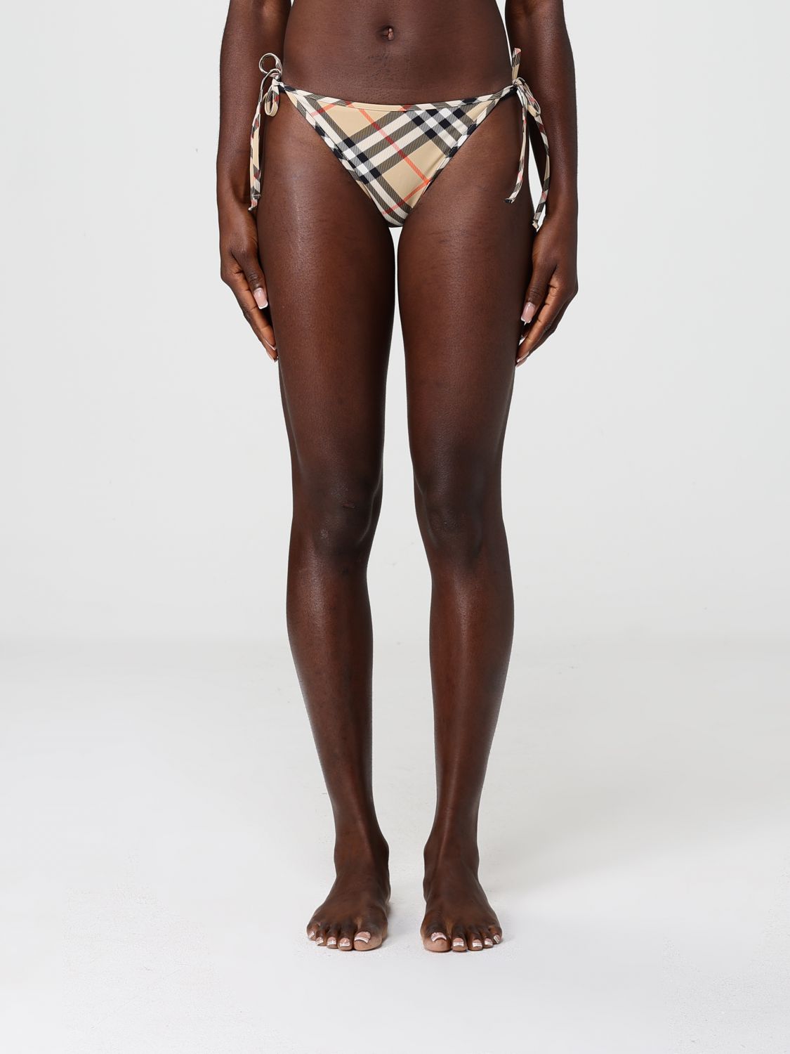 Beige Check Bikini