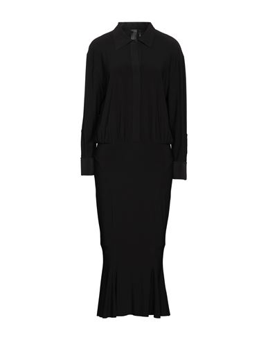 Woman Midi dress Black Size 4 Polyester, Elastane