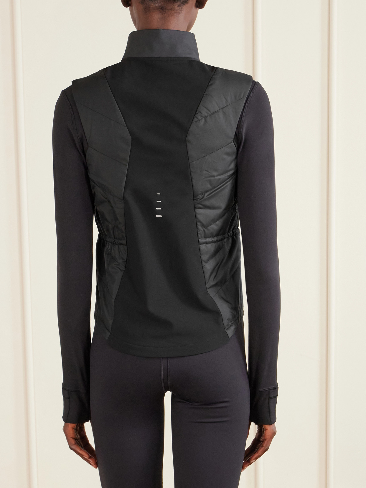 Quilted Shell Vest - Black
