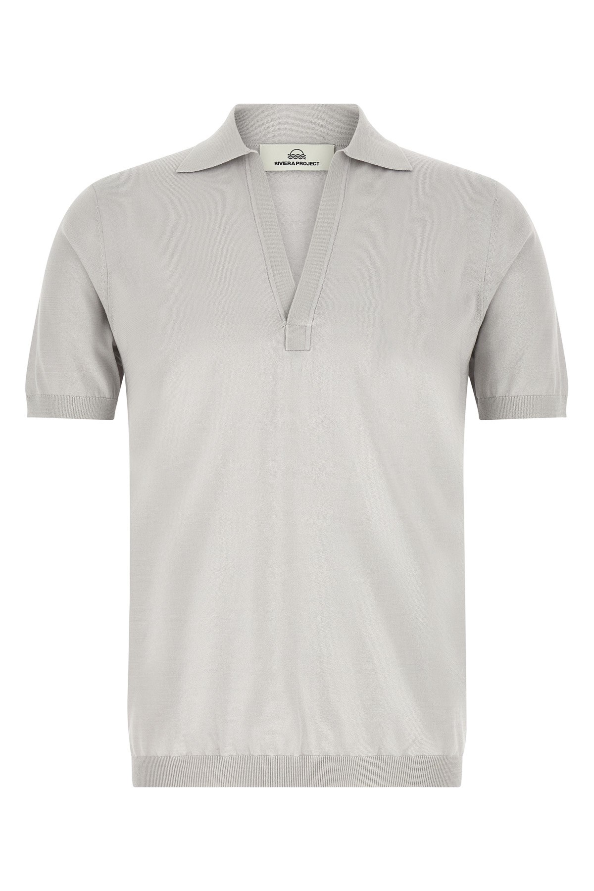 Open Collar Polo Shirt