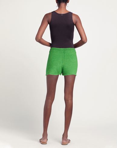 Woman Shorts & Bermuda Shorts Green Size S Acrylic, Polyamide, Polyester, Viscose, Wool