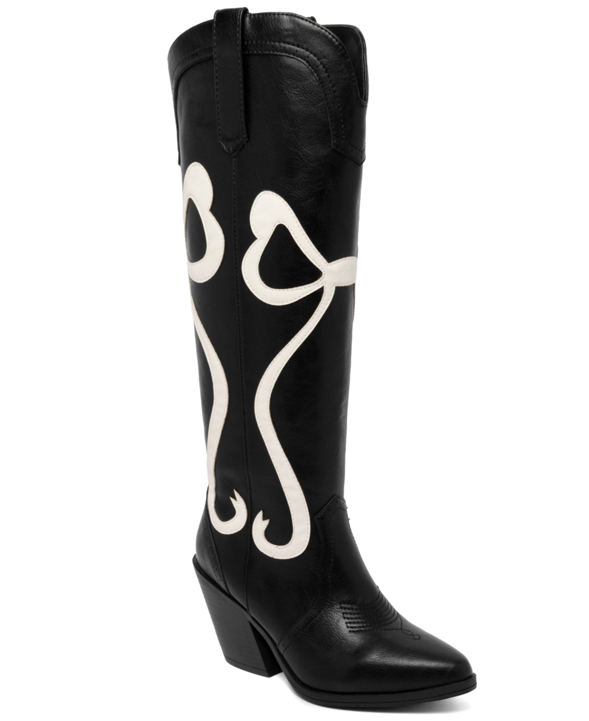 Women's Kammy Bows Western Boots - Black/Cream