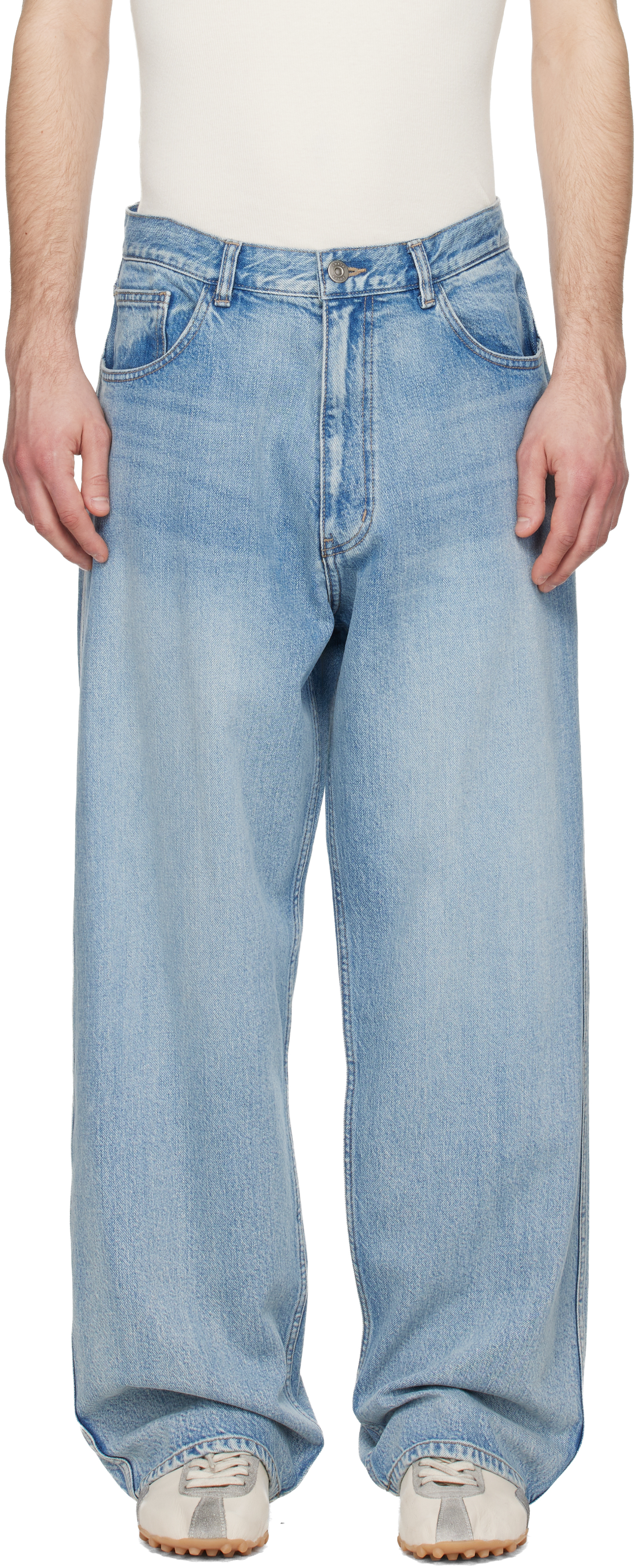 Blue Semi-Flare Jeans
