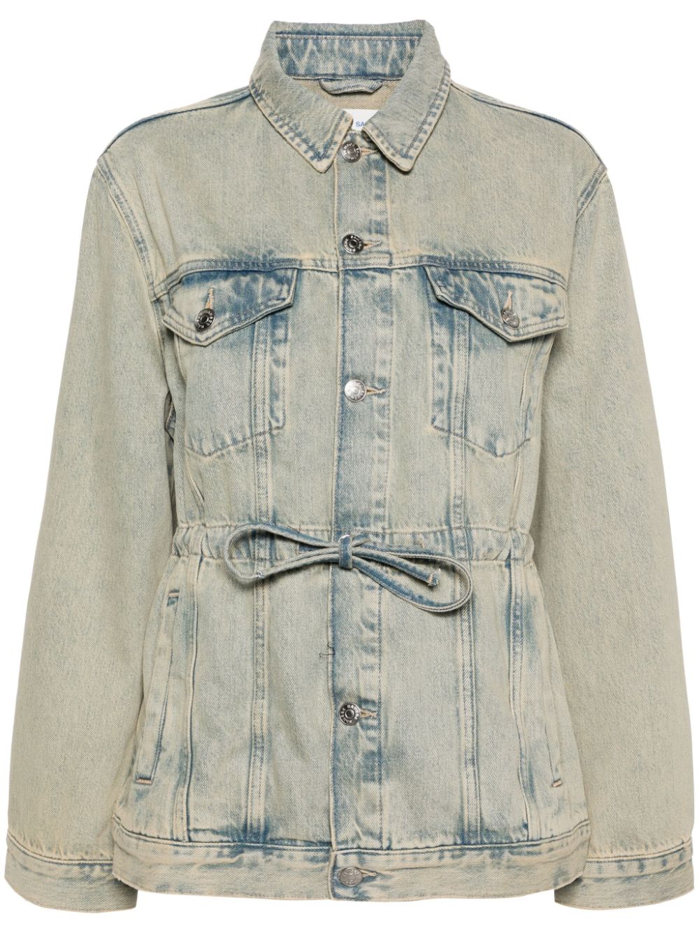 Samaggy bleached denim jacket - Blue