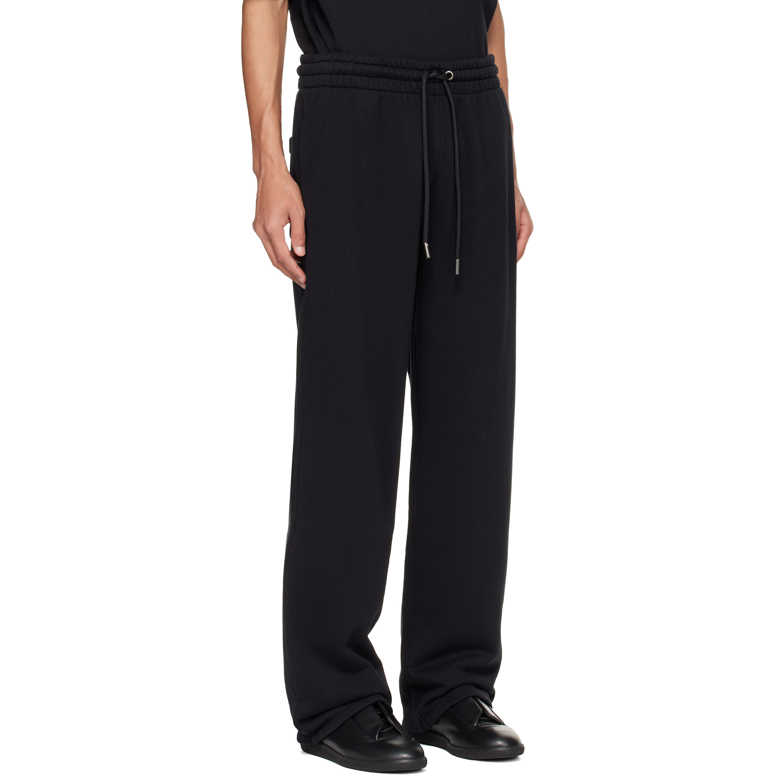 Black Rubbed Paint Arrows Sweatpants