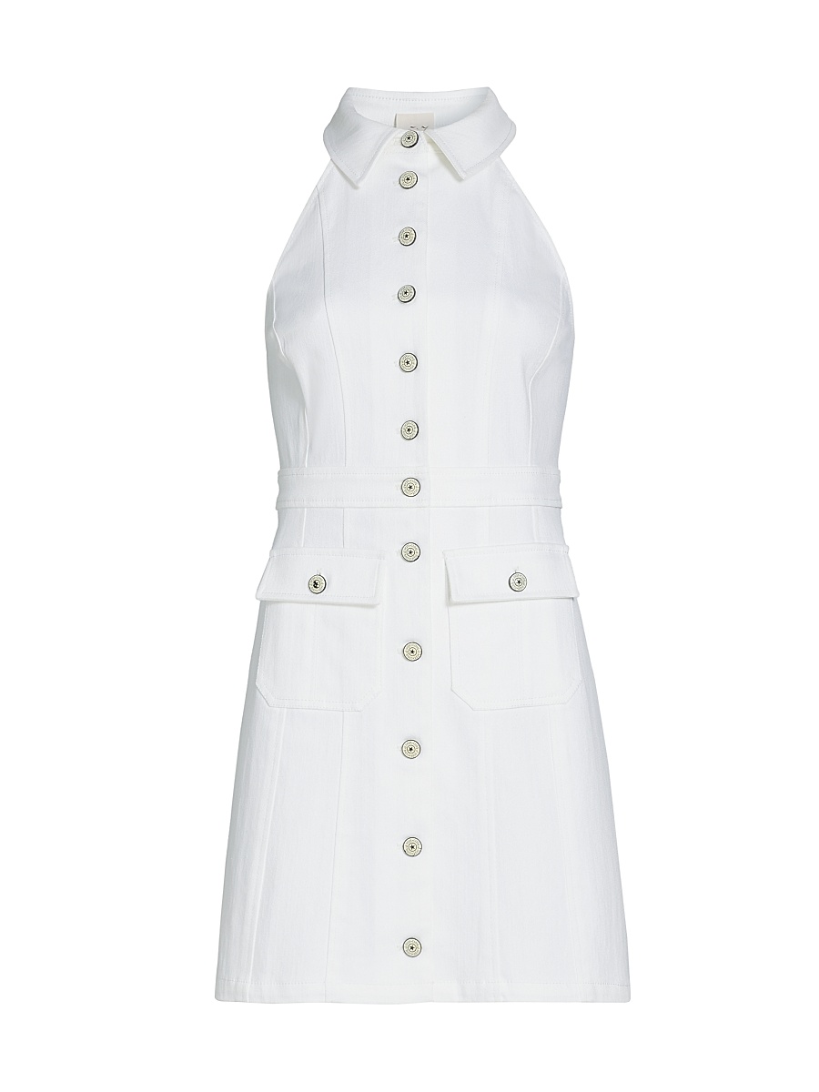 Women's Lillian Cotton-Blend Sleeveless Minidress - White