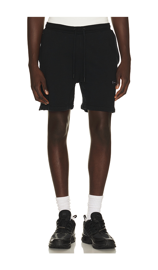 Whitespace Fleece Shorts in Black - Black. XL/1X also in S, M, L, XXL/2X