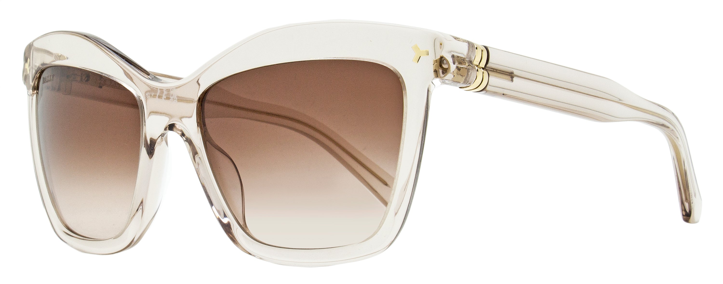Women's Butterfly Sunglasses BY0082 57F Transparent Beige 56mm