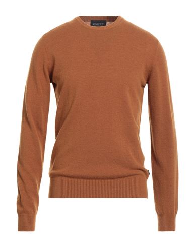 Man Sweater Brown Size L Wool, Nylon
