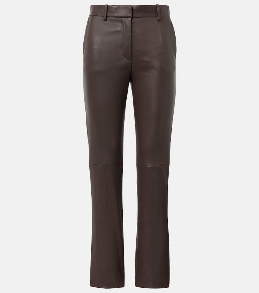 Coleman leather slim pants