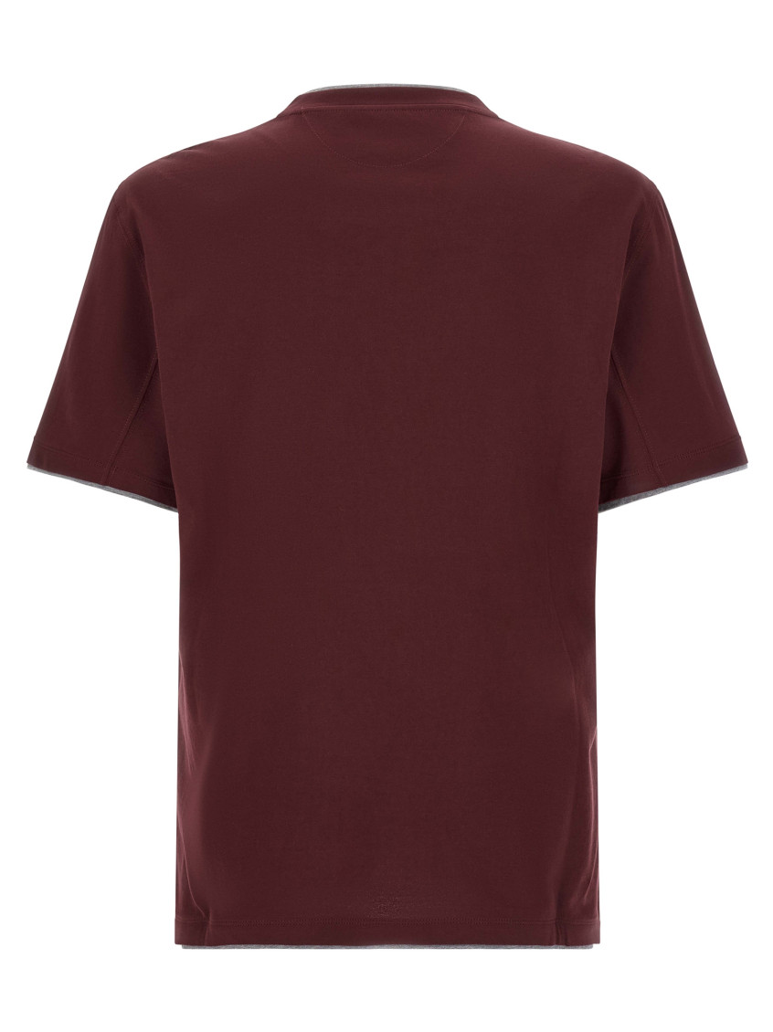 Maroon Solid Crew Neck T-Shirt