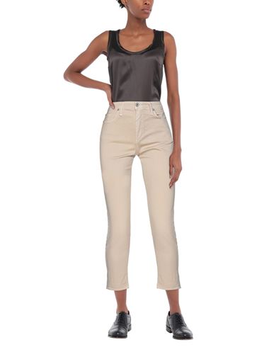 Woman Pants Beige Size XXS Cotton, Polyester, Elastane
