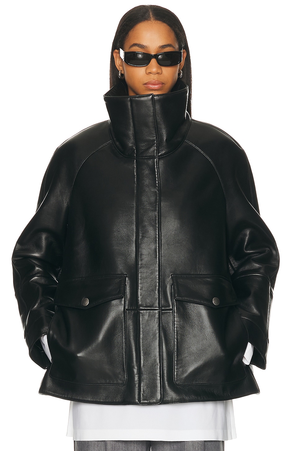 Altuzarra Aragon Coat in Black - Black. XS/S also in
