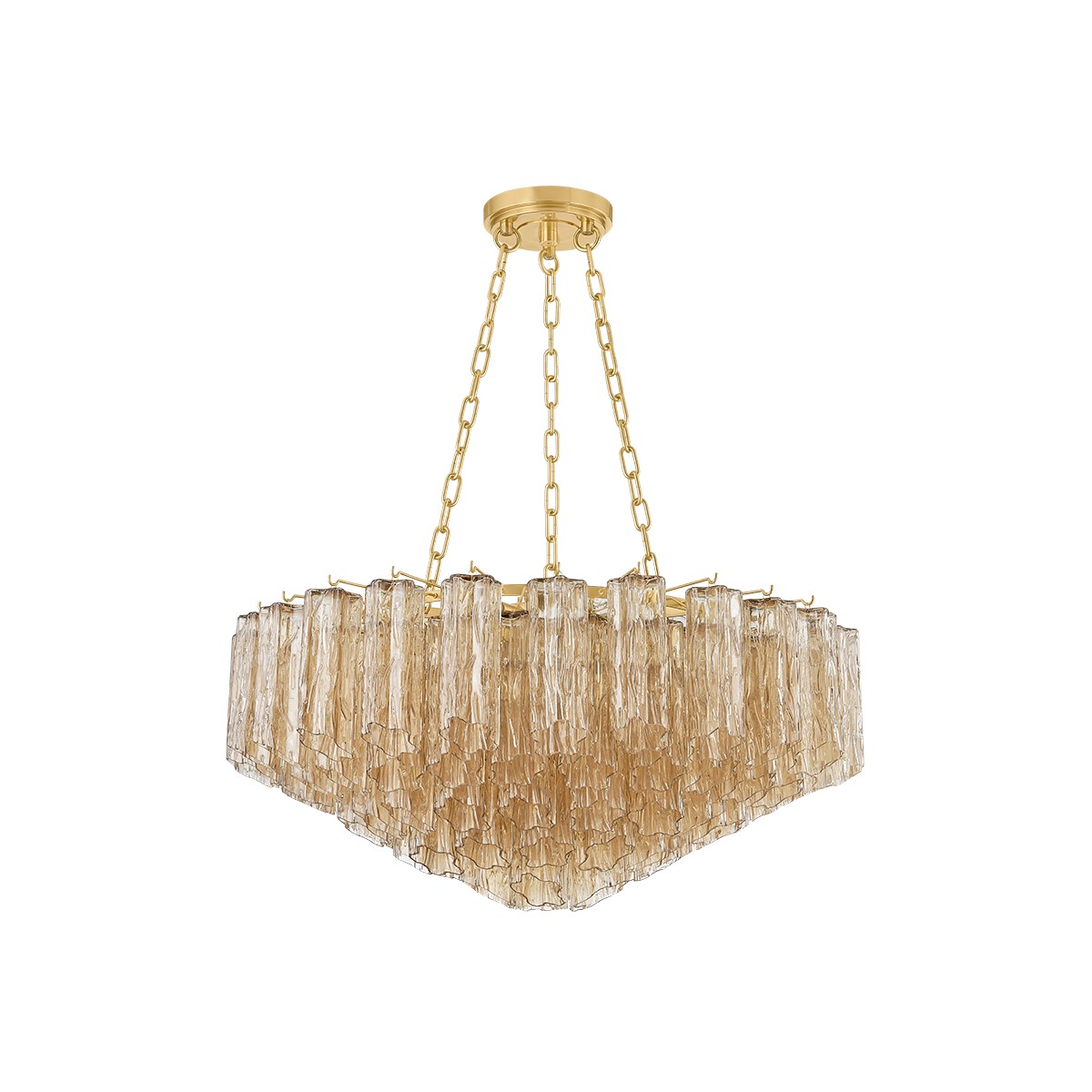 Aged Brass Chandelier from the Watertown Collection