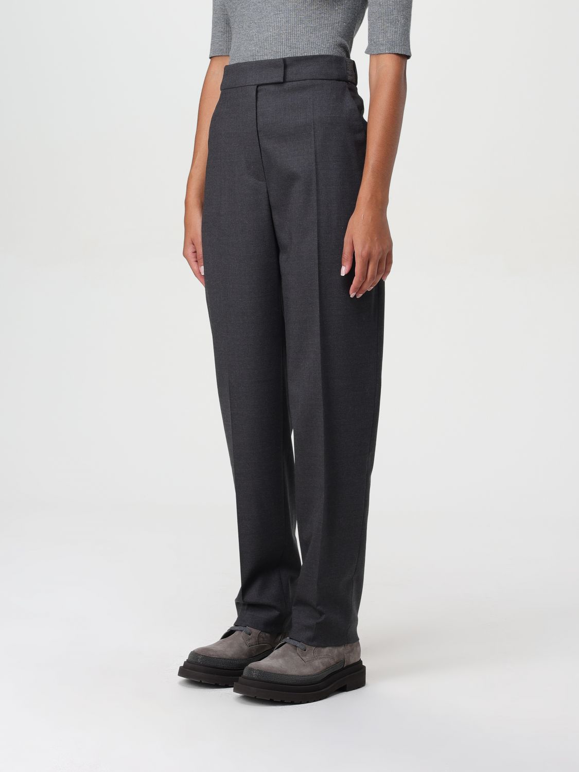 Tailored slim trousers - Black