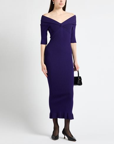 Philosophy Di Lorenzo Serafini Woman Midi dress Purple Size 4 Viscose, Polyamide