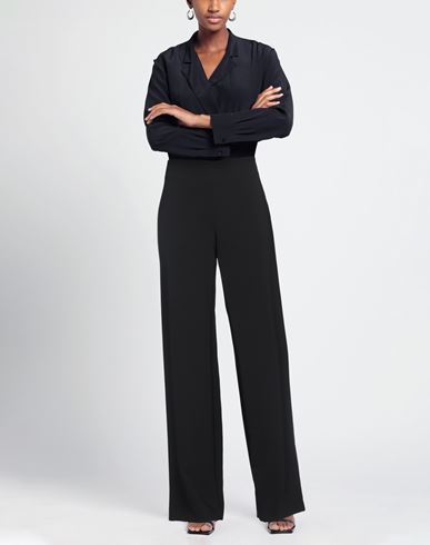Woman Pants Black Size 14 Polyester, Elastane