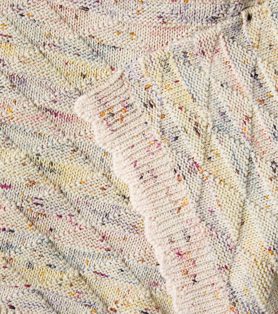 Zimmermann Kids Rhiannon knitted cotton-blend shorts