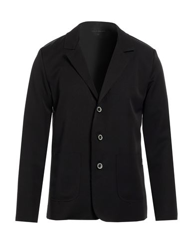 Man Blazer Black Size M Polyester, Viscose, Elastane