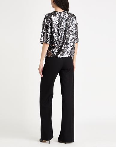 Woman Top Black Size M Polyester, Elastane