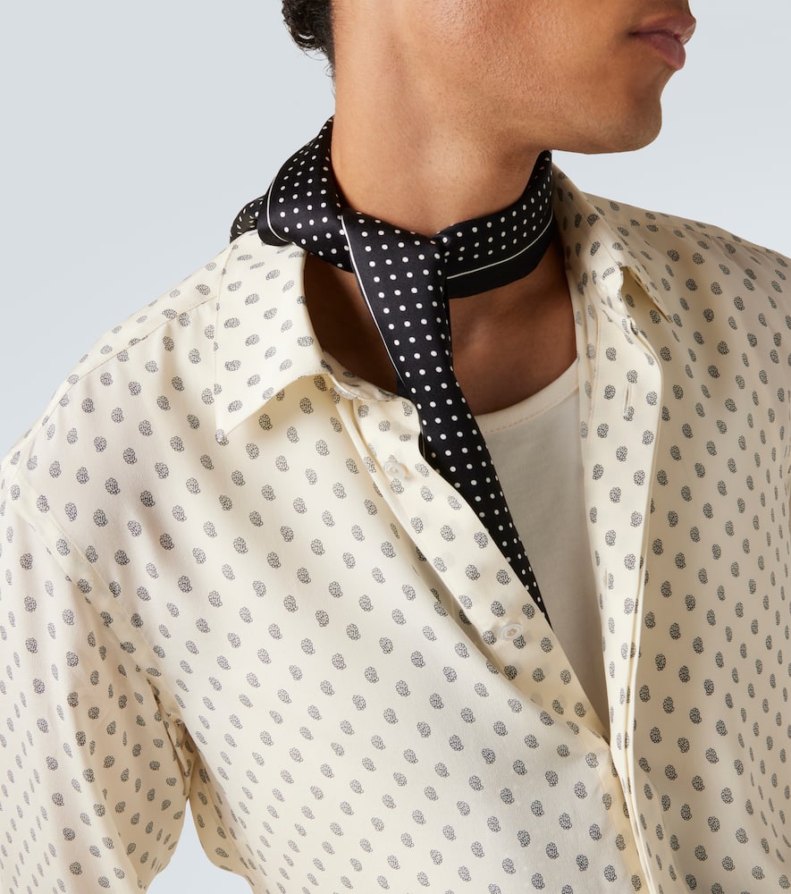 Paisley silk crêpe de chine shirt
