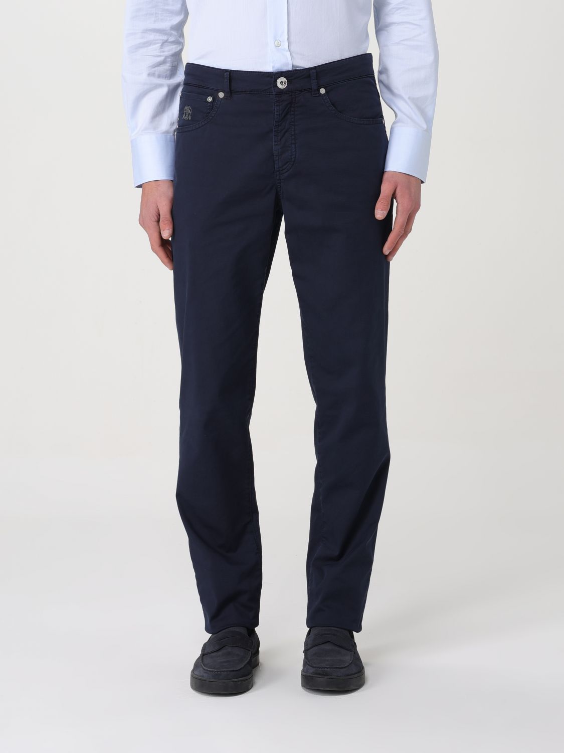 Pants Men color Blue