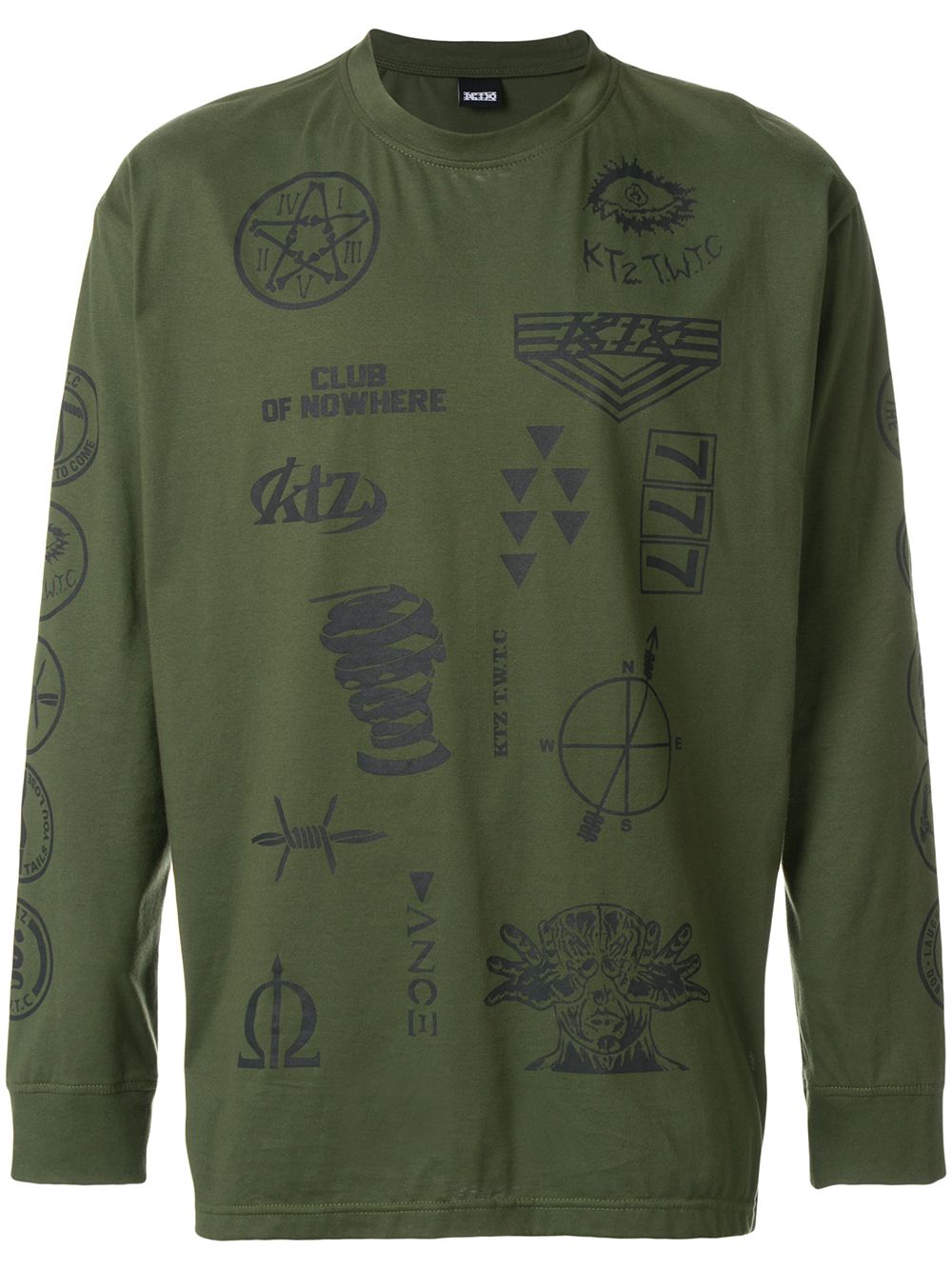 Multi-stamp sweatshirt - Green