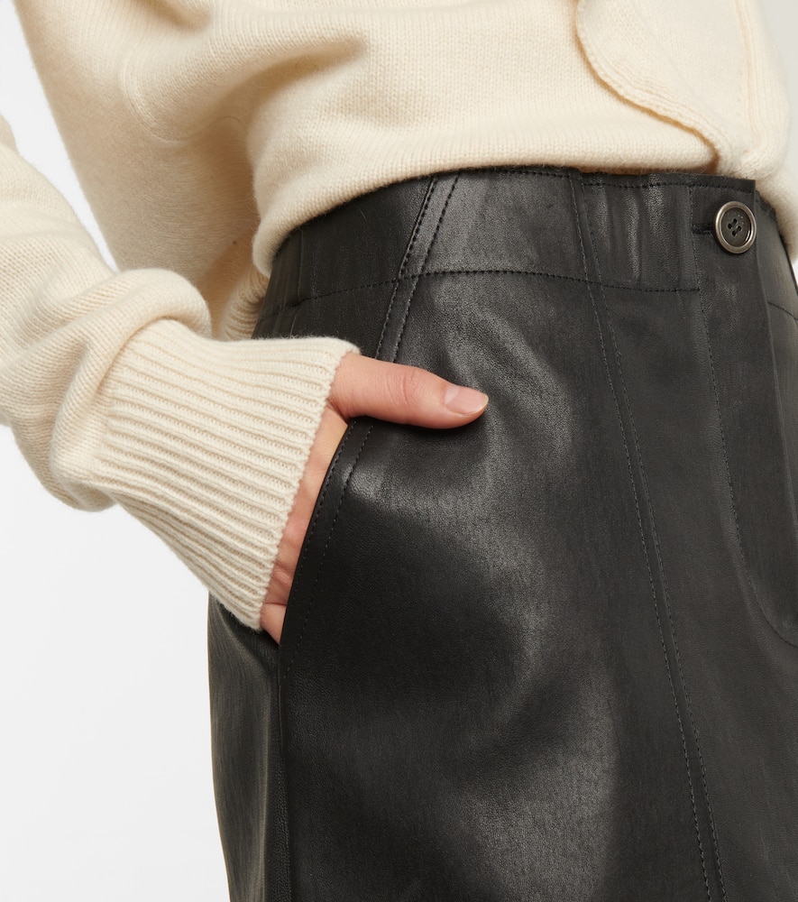 Linette leather miniskirt