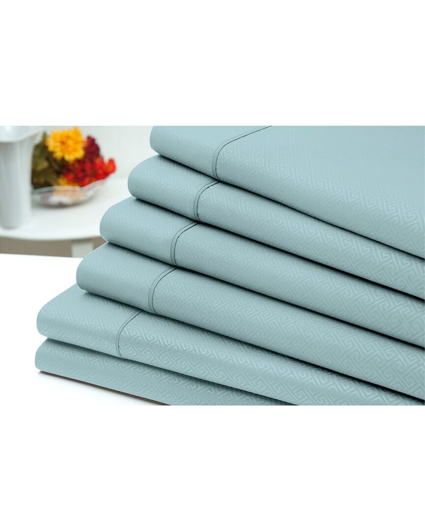 US ARMY 6pc Embossed Greek Key Sheet Set
